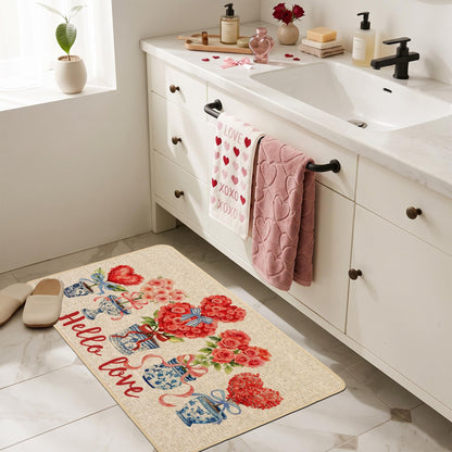 Chinoiserie Christmas Doormat, 17 x 29 Inch