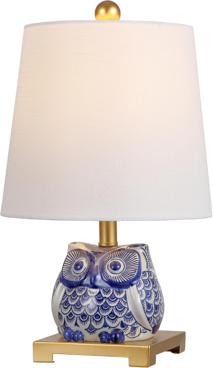 Justina Owl Mini Table Lamp, Ceramic