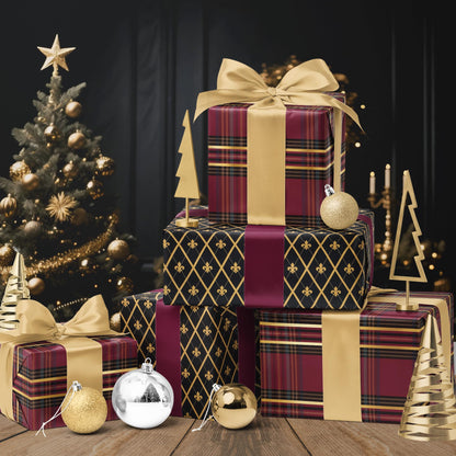 Nutcracker Reversible Christmas Wrapping Paper, 33 Ft