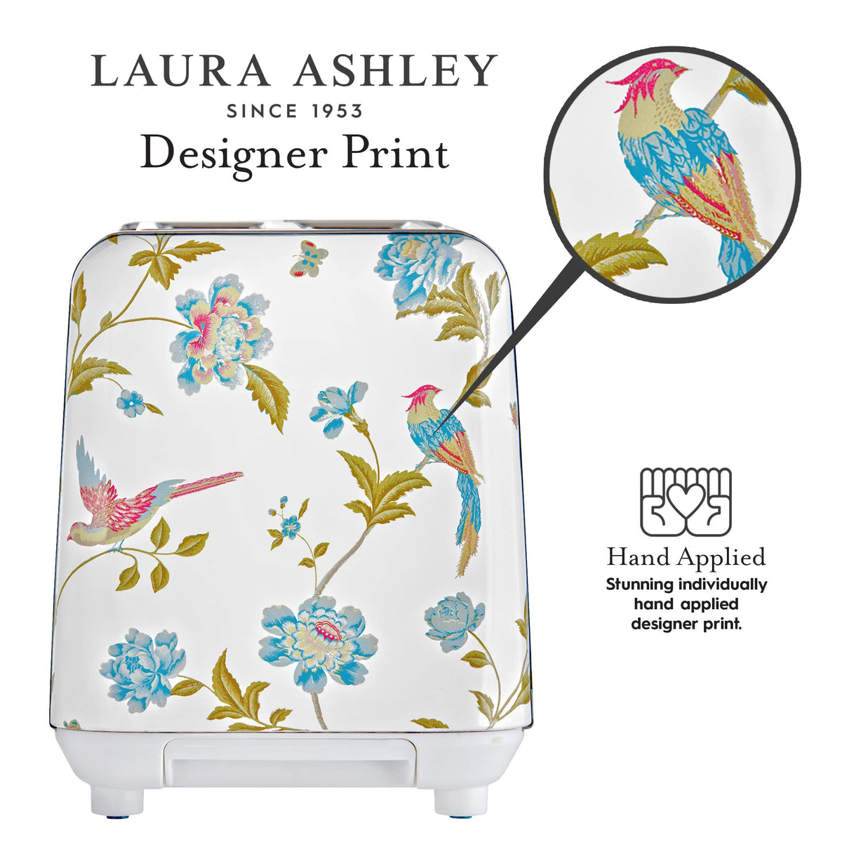 Laura Ashley Wide Slot 2-Slice Toaster