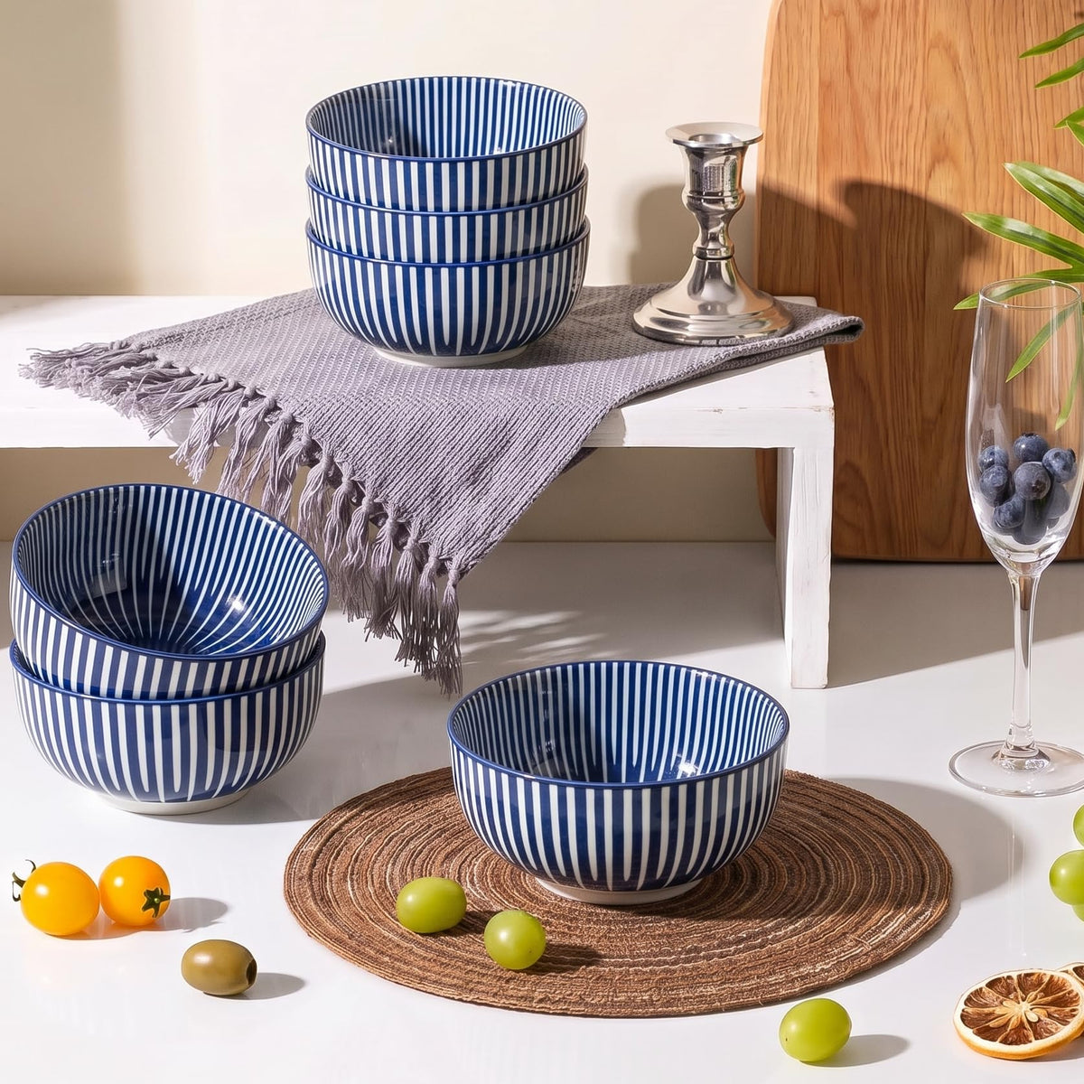 Ceramic Soup Bowls, Set of 6