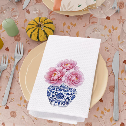 Blue Chinoiserie Kitchen Towel, 16 x 24 Inch