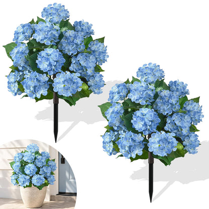 Real Touch Blue Hydrangea Faux Flowers