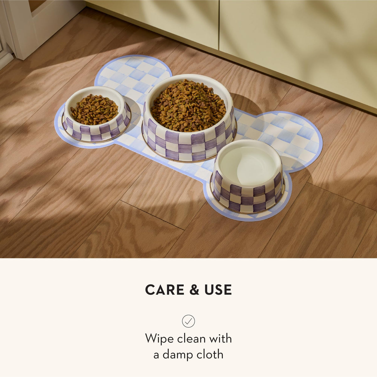 MacKenzie-Childs Pup Placemat, Royal Check