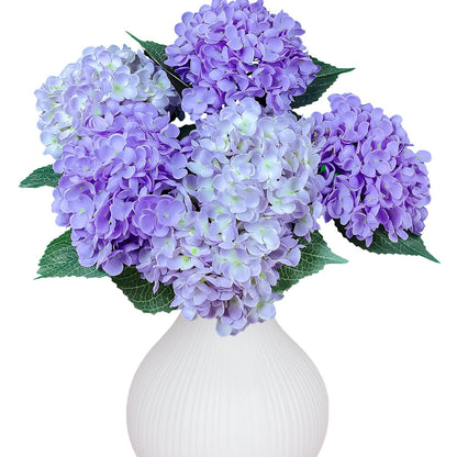 Blue Hydrangea Faux Flowers, 6 Stems