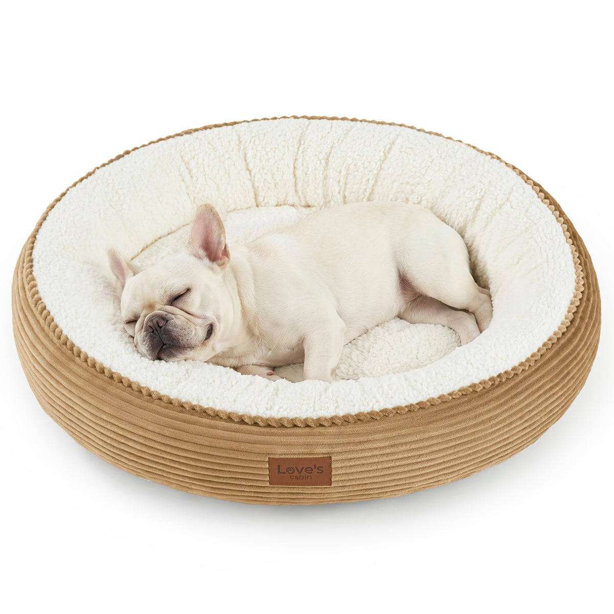 Royal Blue Round Donut Pet Bed