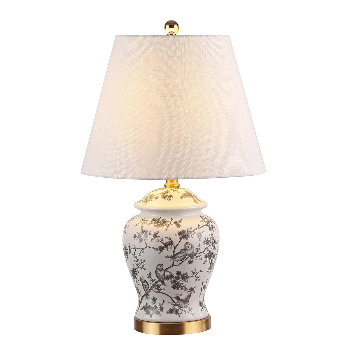 Jonathan Y Penelope Ginger Jar LED Table Lamp, 22 Inch