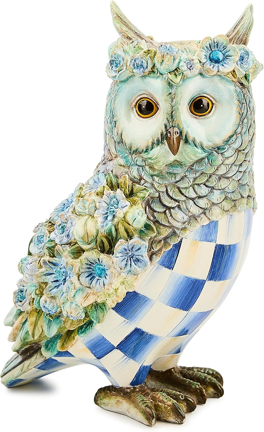 MacKenzie-Childs Resin Owl Figurine, Royal Autumn