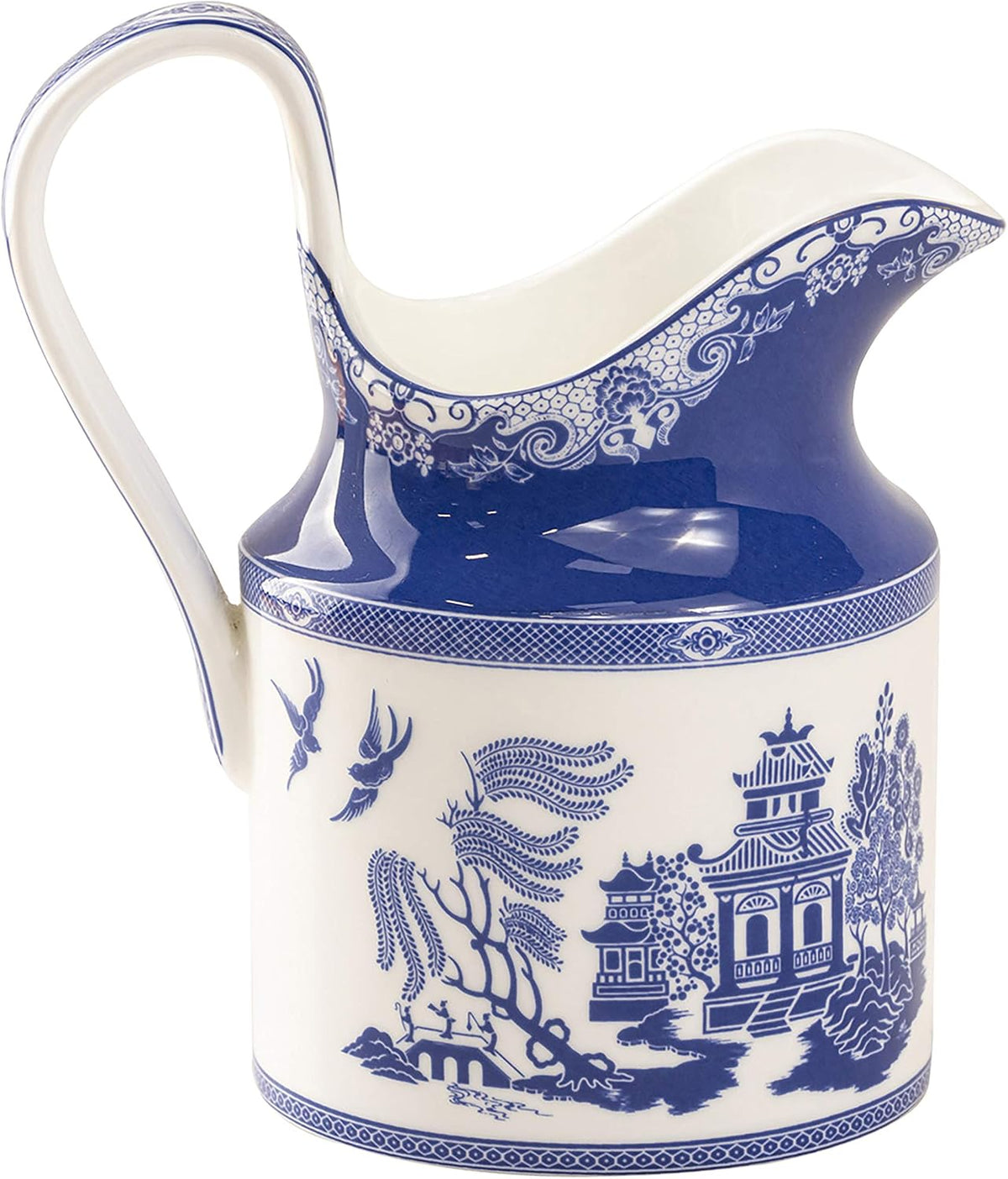 Grace Teaware Blue Willow Sugar and Creamer Set