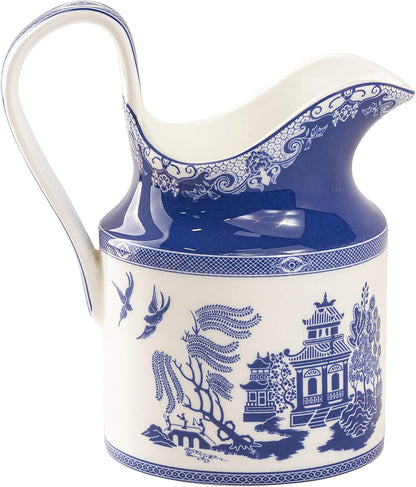 Grace Teaware Blue Willow Sugar and Creamer Set