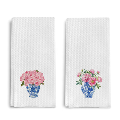 Chinoiserie Kitchen Towels, Set of 2