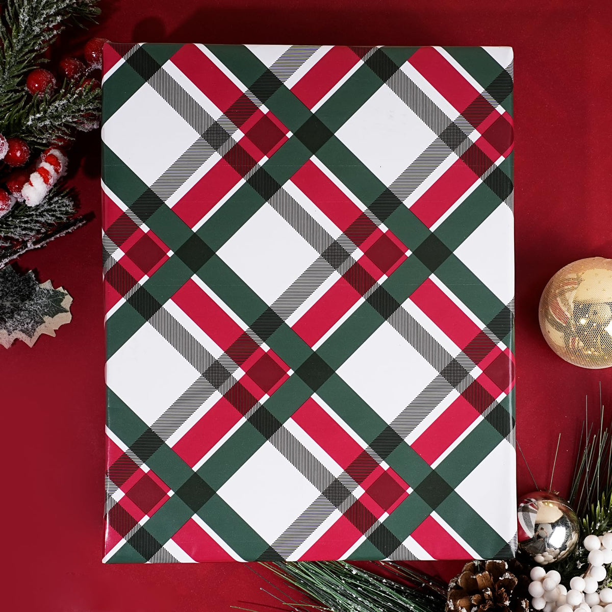 Nutcracker Reversible Christmas Wrapping Paper, 33 Ft