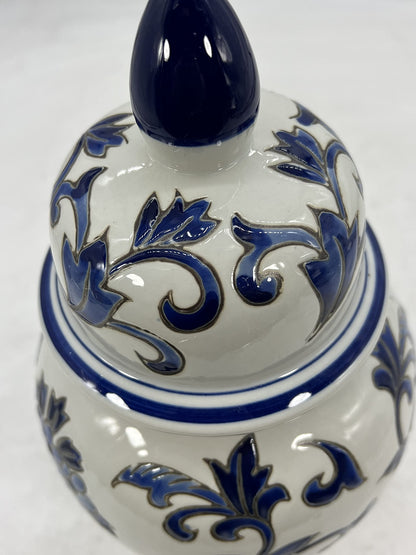 Blue and White Chinoiserie Ginger Jar, 12 or 14 Inch