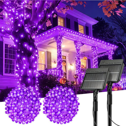 Solar Christmas String Lights, 100 LED, 40 ft