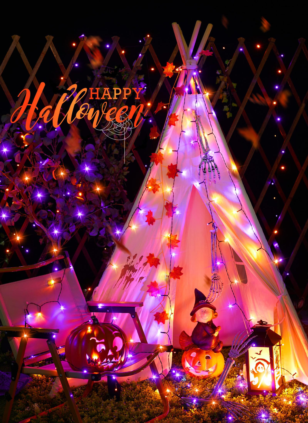 Solar Christmas String Lights, 100 LED, 40 ft
