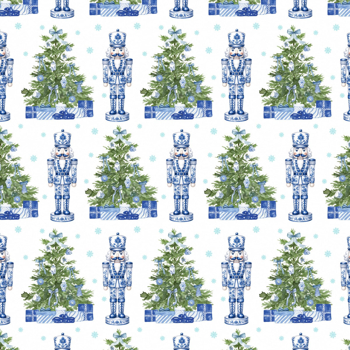 Chinoiserie Nutcracker Christmas Wrapping Paper