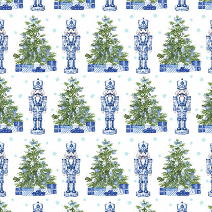 Chinoiserie Nutcracker Christmas Wrapping Paper