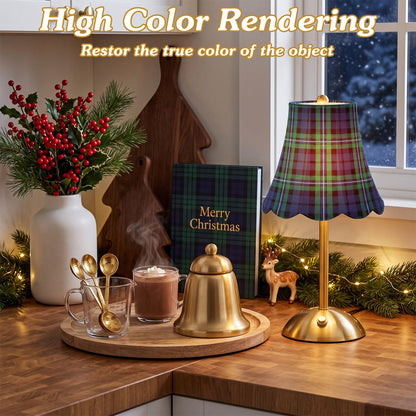 Blue Floral Cordless Table Lamp