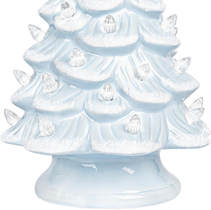 Lighted Ceramic Christmas Tree, 13 Inch