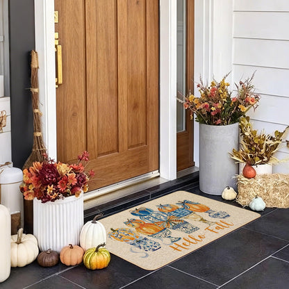 Chinoiserie Christmas Doormat, 17 x 29 Inch