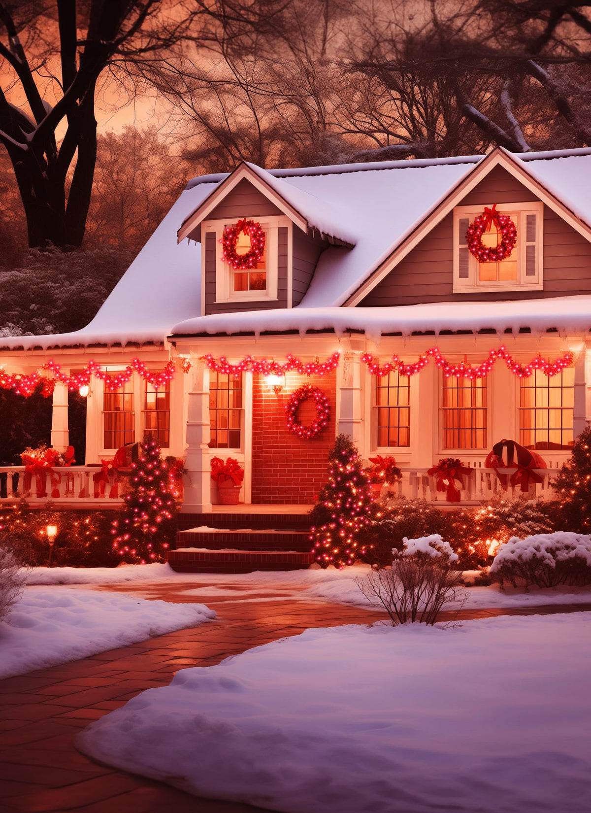 Solar Christmas String Lights, 100 LED, 40 ft