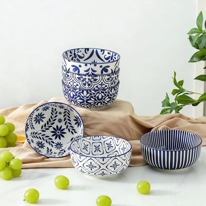 Ceramic Soup Bowls, Set of 6