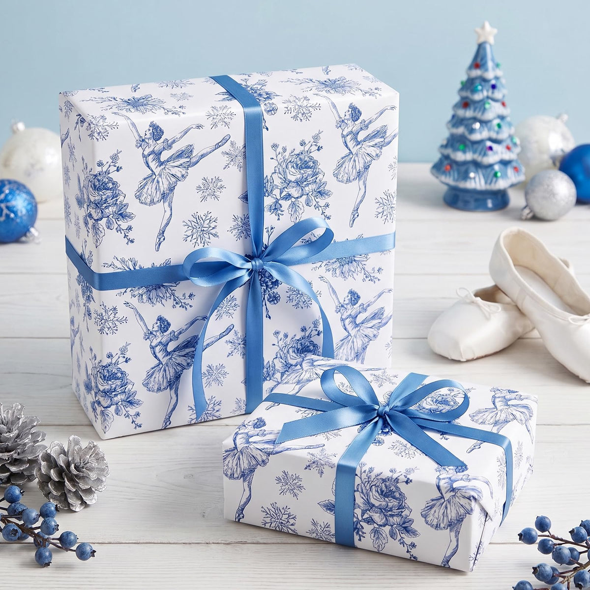 Chinoiserie Nutcracker Christmas Wrapping Paper