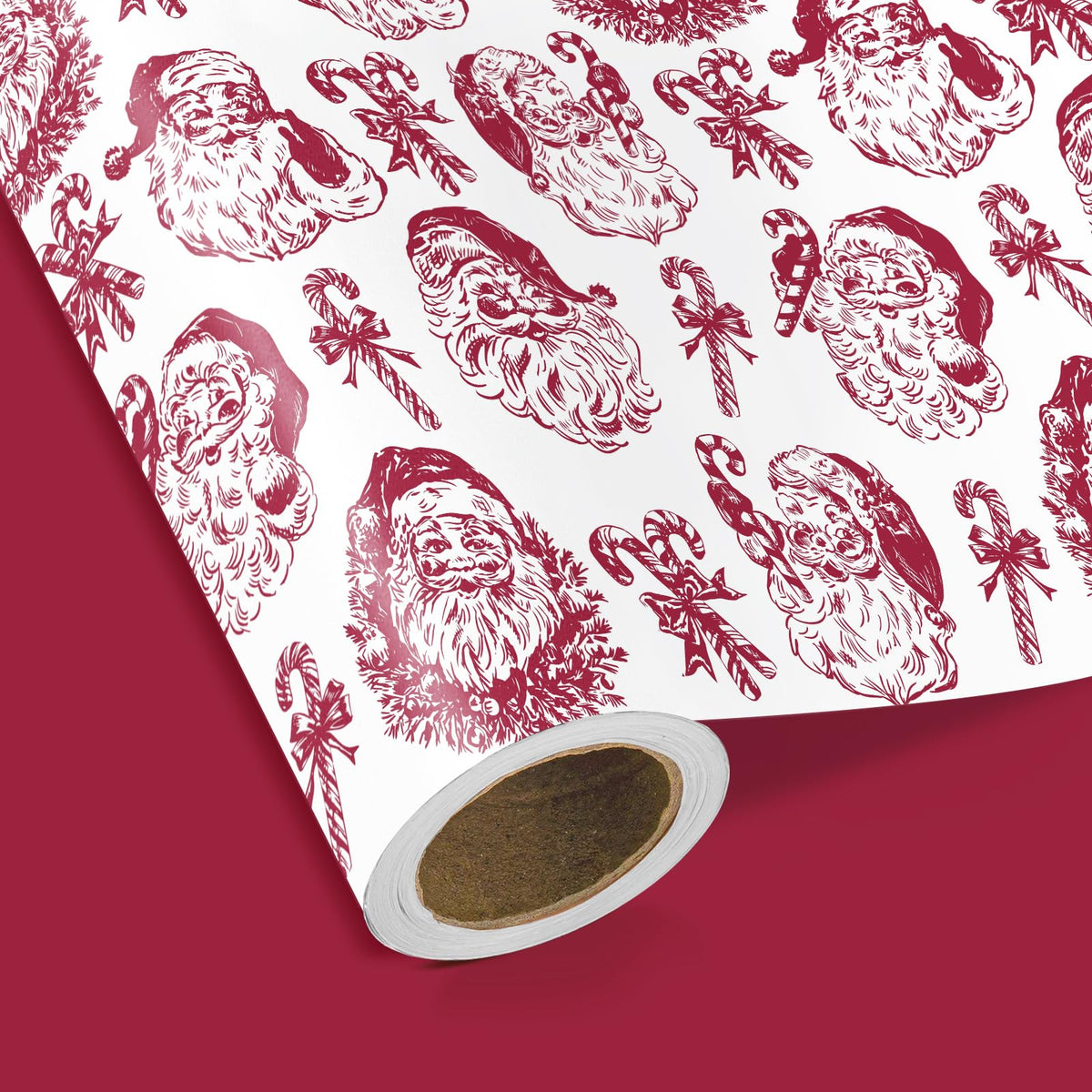 Blue Toile Christmas Wrapping Paper