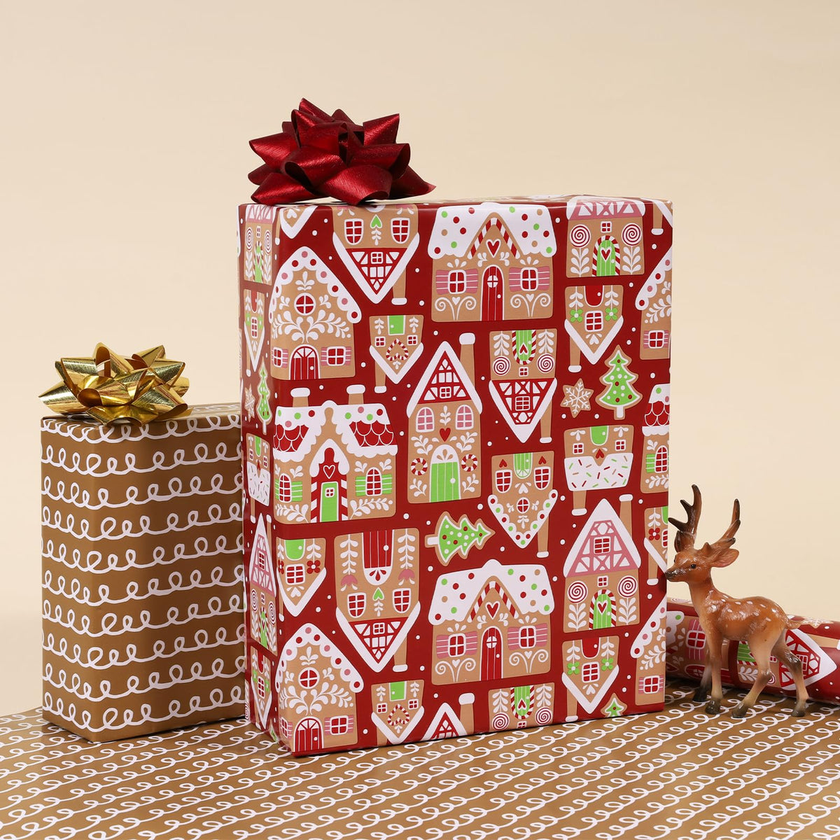 Nutcracker Reversible Christmas Wrapping Paper, 33 Ft