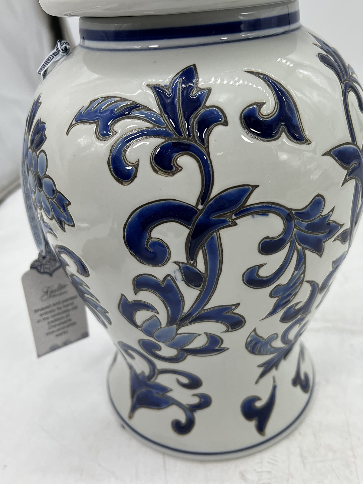 Blue and White Chinoiserie Ginger Jar, 12 or 14 Inch