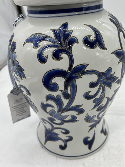Blue and White Chinoiserie Ginger Jar, 12 or 14 Inch