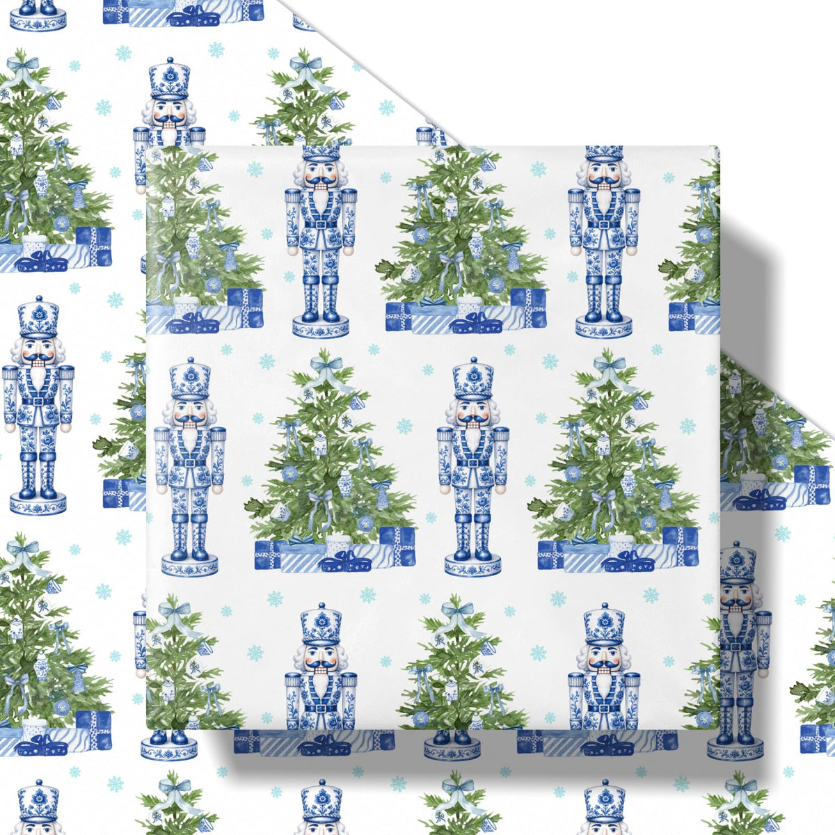 Chinoiserie Nutcracker Christmas Wrapping Paper