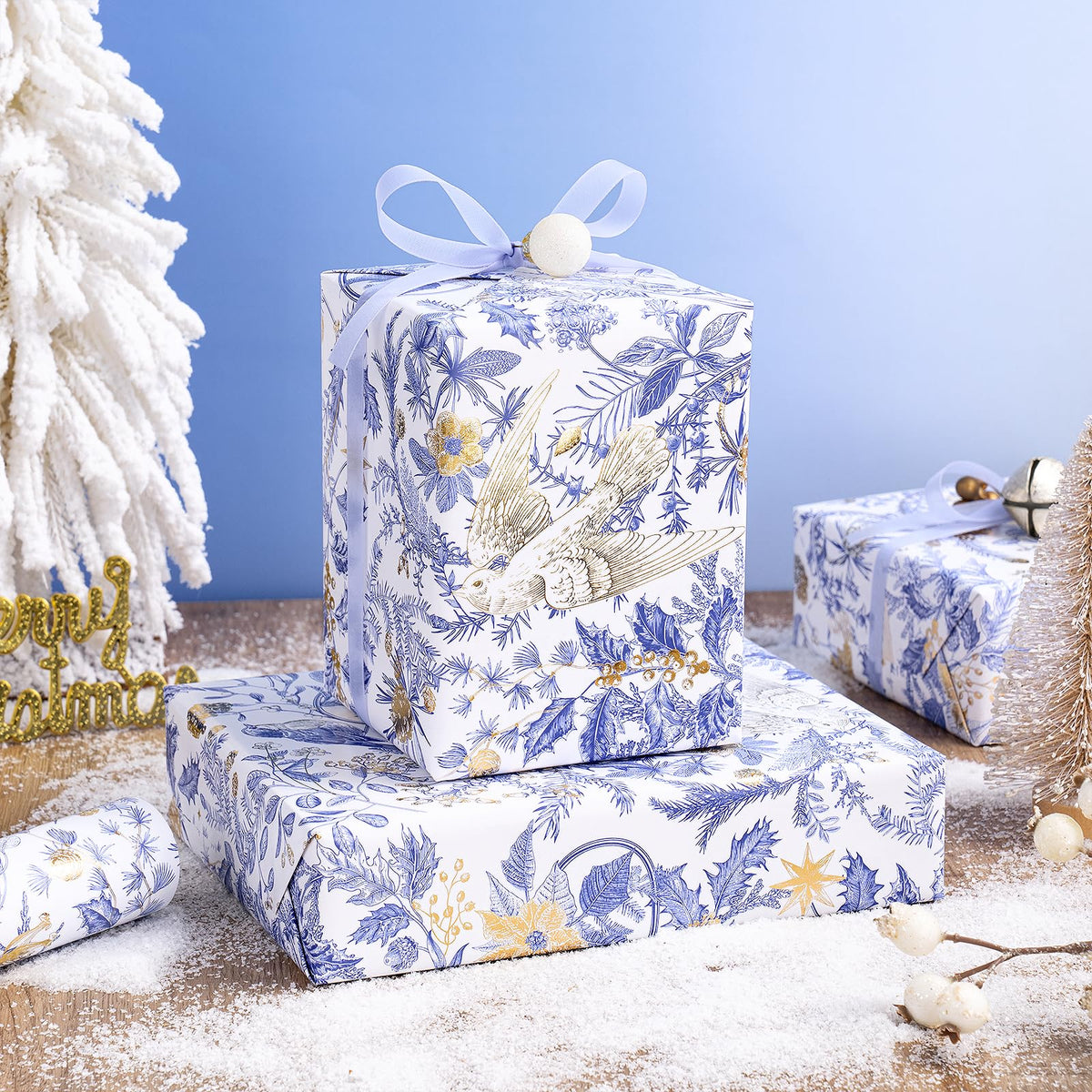 Chinoiserie Nutcracker Christmas Wrapping Paper