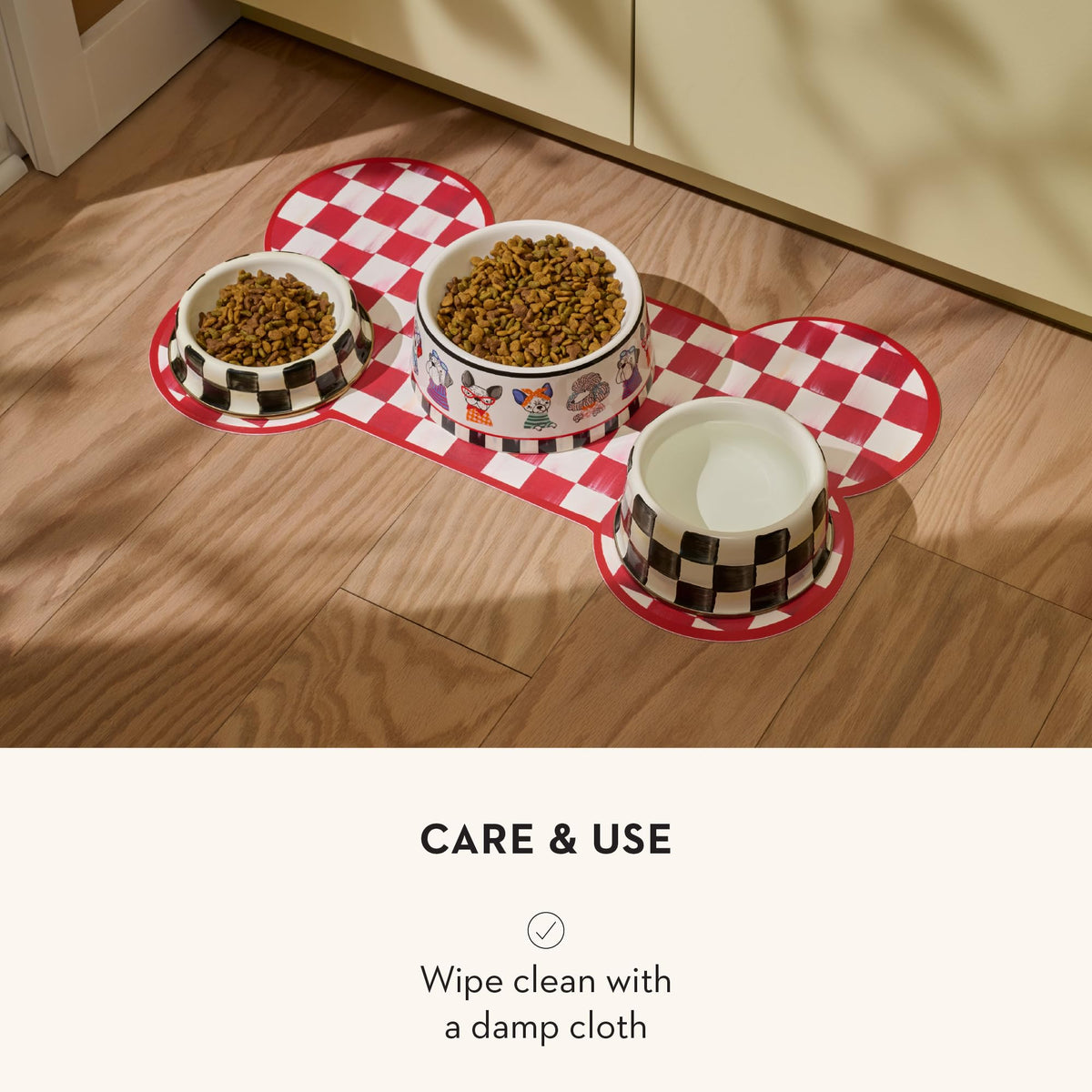 MacKenzie-Childs Pup Placemat, Royal Check