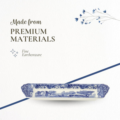 Spode Blue Italian Small Tray, 9 Inch