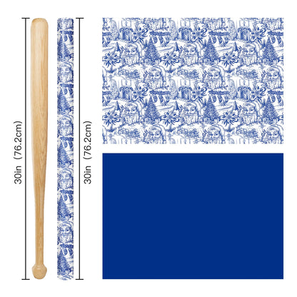 Reversible Toile Christmas Wrapping Paper