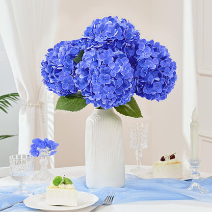 Real Touch Blue Hydrangea Faux Flowers