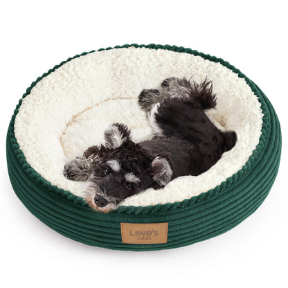Royal Blue Round Donut Pet Bed