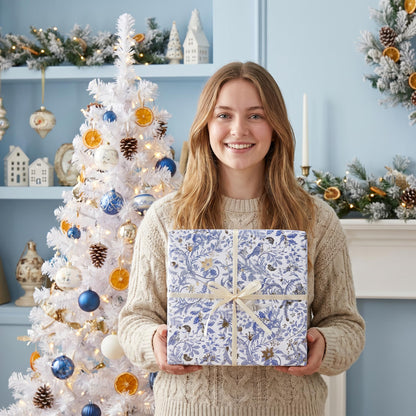Chinoiserie Nutcracker Christmas Wrapping Paper