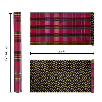 Nutcracker Reversible Christmas Wrapping Paper, 33 Ft