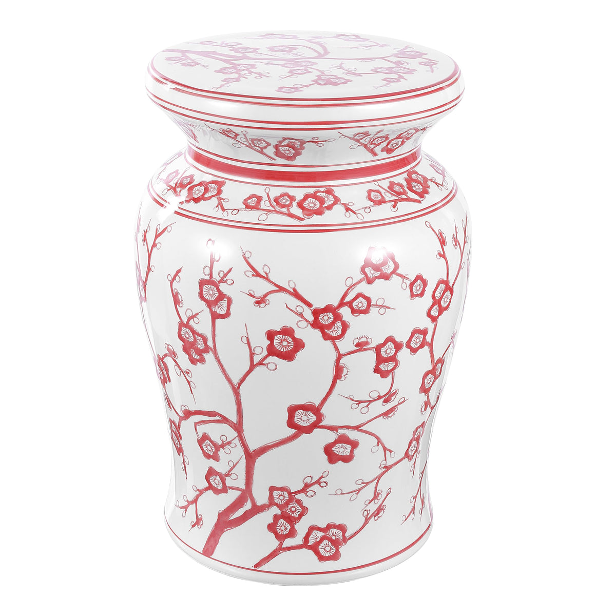 Jonathan Y Cherry Blossom Garden Stool, 18"