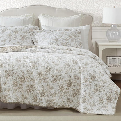 Laura Ashley Walled Garden Blue Quilt Set