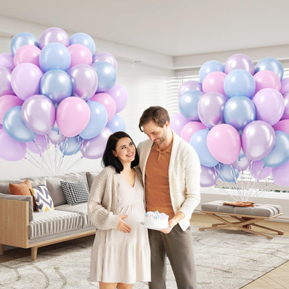 Blue and White Balloon Kit, 60 Pieces