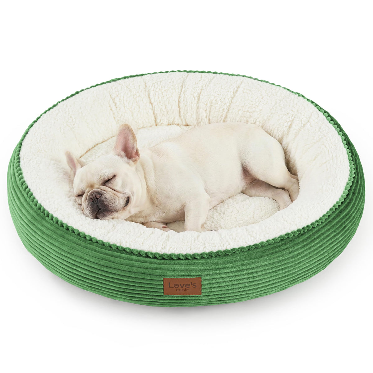 Royal Blue Round Donut Pet Bed