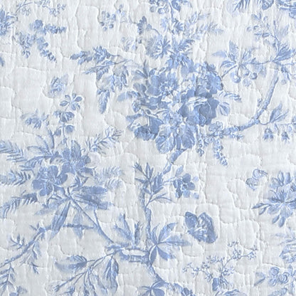 Laura Ashley Walled Garden Blue Quilt Set