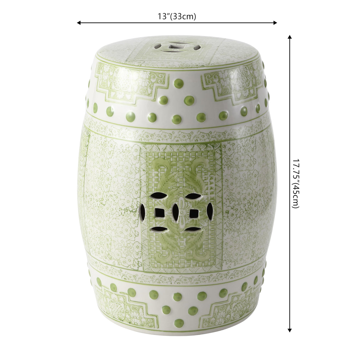 Jonathan Y Acanthus Ceramic Garden Stool
