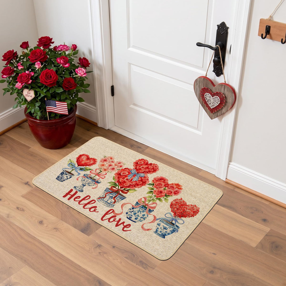 Chinoiserie Christmas Doormat, 17 x 29 Inch