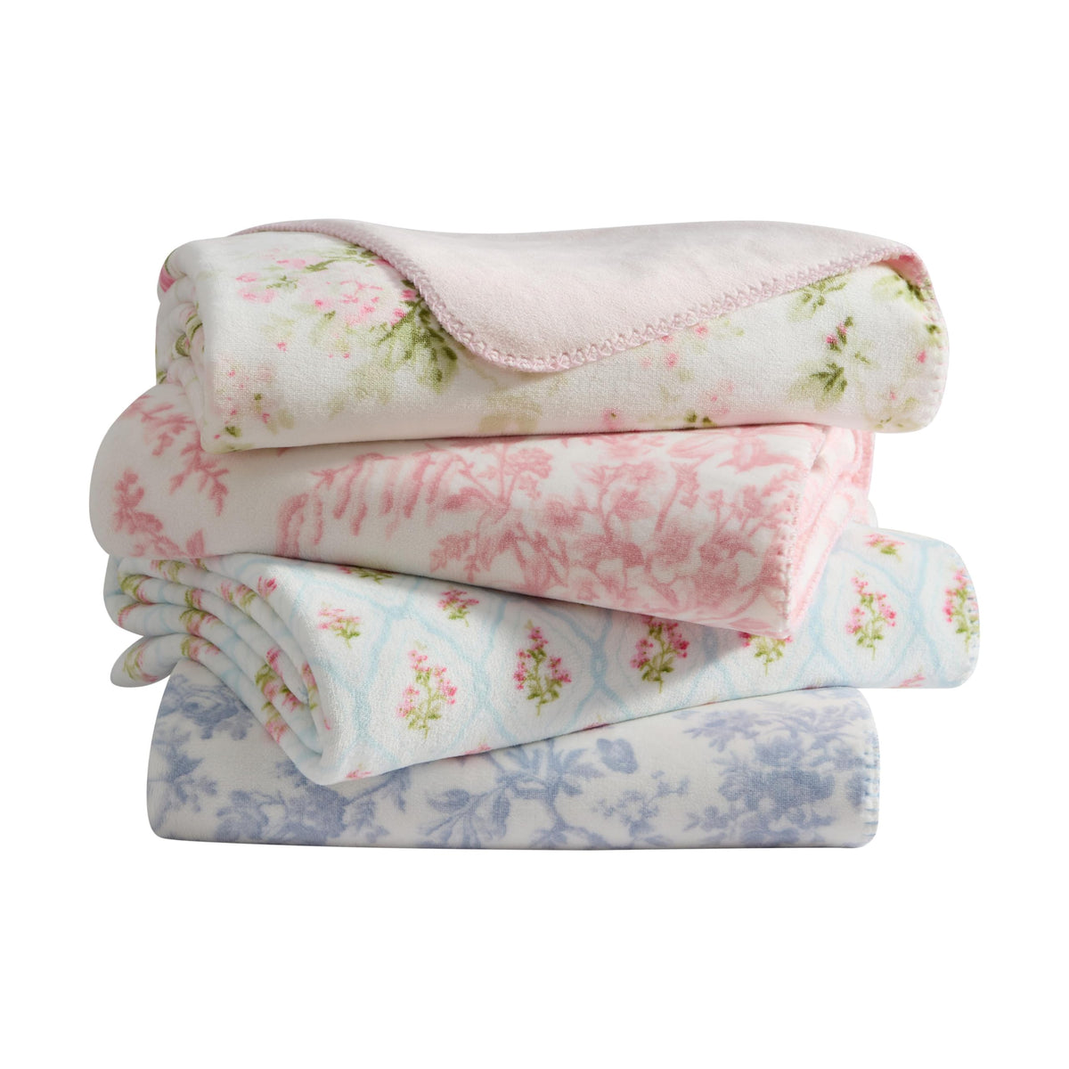 Laura Ashley Reversible Plush Throw, 50x70
