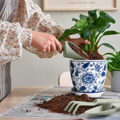 HakkaGirl Blue and White Chinoiserie Planters
