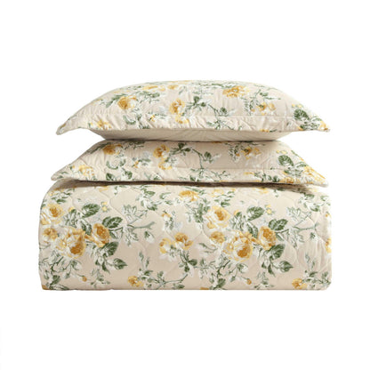 Laura Ashley Walled Garden Blue Quilt Set